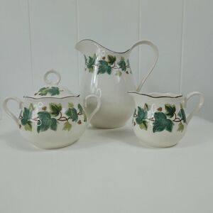Nikko Tableware Casual Living Greenwood Collection Pitcher, Sugar Bowl & Creamer